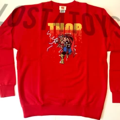 Marvel Thor Pixilated Crewneck Sweatshirt Adult Apparel