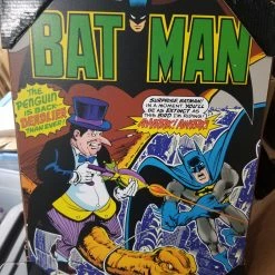 Batman With Penguin DC Comics Silver Buffalo Wall Art