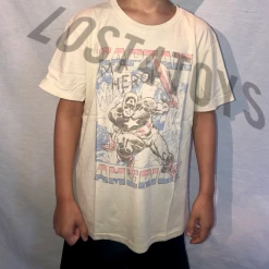 Junk Food Marvel Captain America “I’m A Hero” Kids T-Shirt