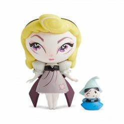 Enesco Disney World Of Miss Mindy Aurora With Mini Fairy Godmother Vinyl Figure