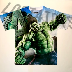 Mad Engine Marvel HULK Kids Athletic All Over Print T-shirt Apparel