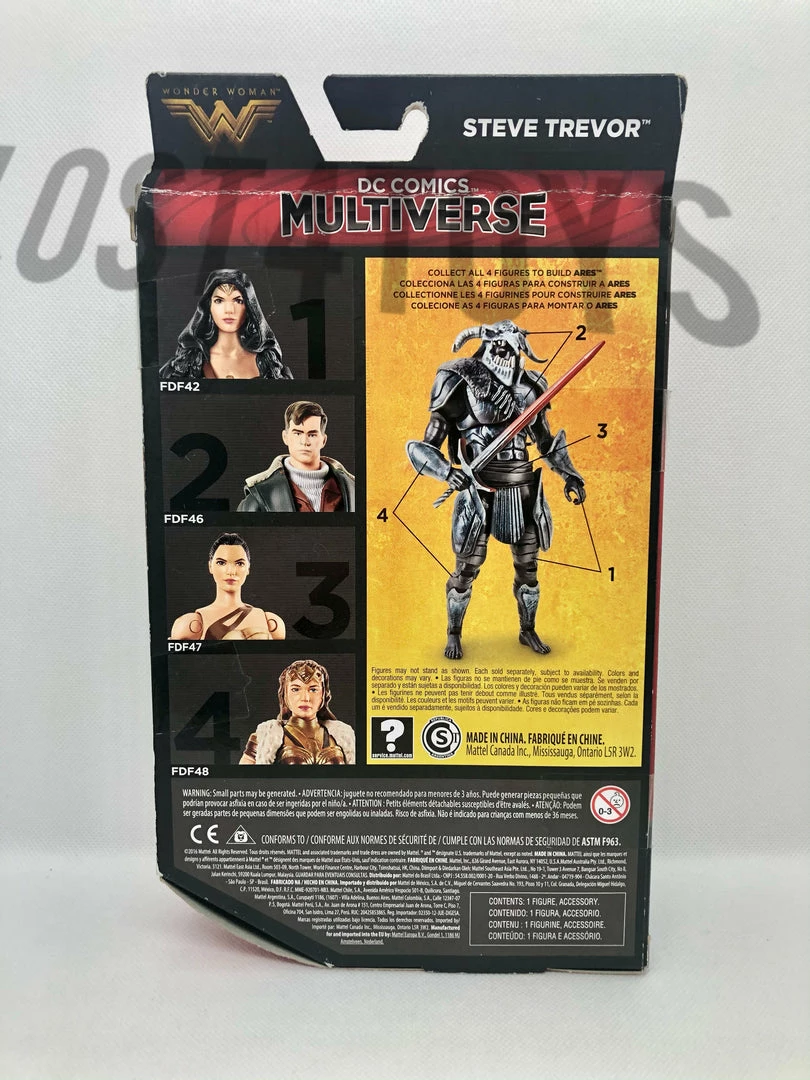 Mattel DC Multiverse Wonder Woman Steve Trevor Action Figure W/ Ares BAF