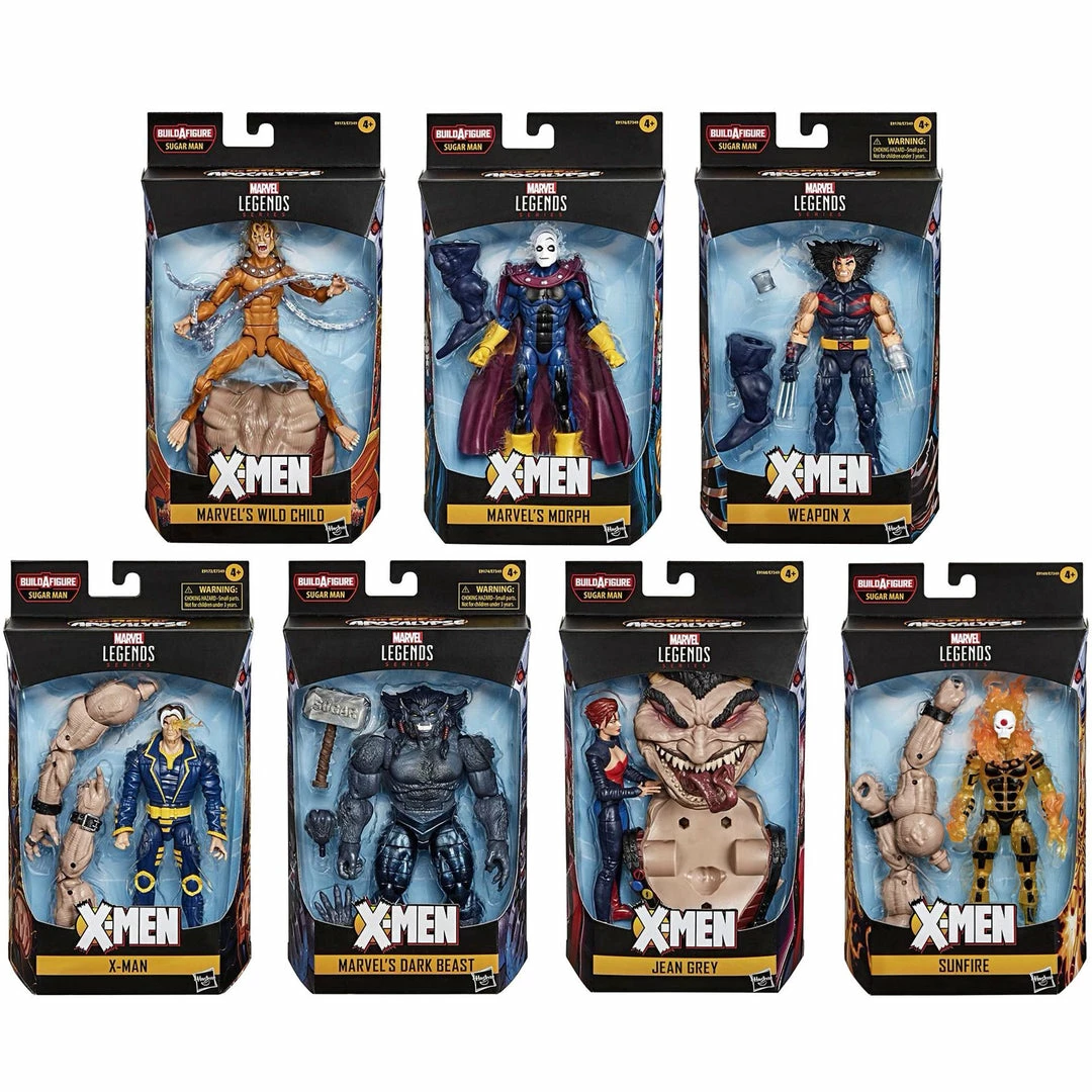Hasbro Toys & Action Figures Marvel Legends Wild Child X-Men Age Of Apocalypse W/ Sugarman BAF