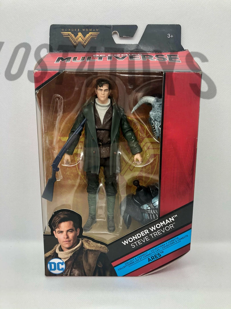 Mattel DC Multiverse Wonder Woman Steve Trevor Action Figure W/ Ares BAF