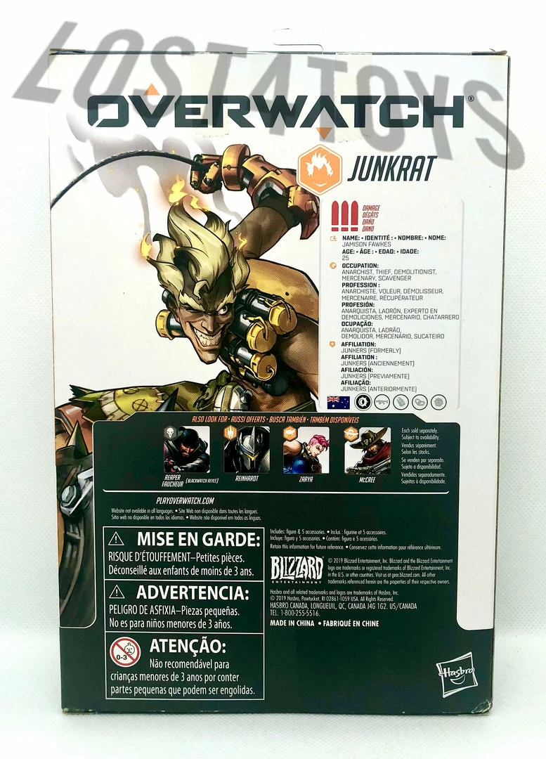Collectibles Hasbro Overwatch Ultimates Series Junkrat Action Figure