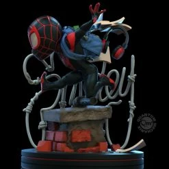 Quantum Mechanix Collectibles QMX Miles Morales Q-Fig Deluxe Spiderverse