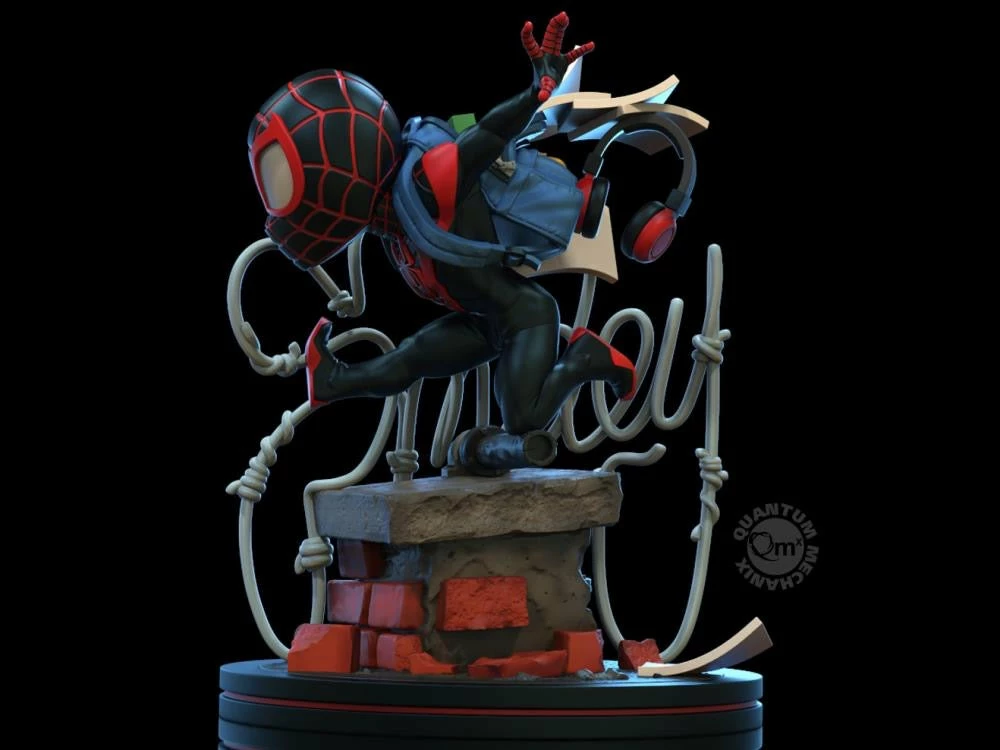 Quantum Mechanix Collectibles QMX Miles Morales Q-Fig Deluxe Spiderverse