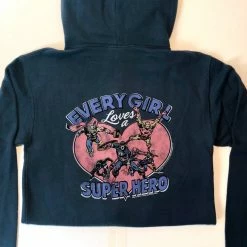 Women’s Junk Food Marvel ‘Every Girl Loves A Super Hero’ Zip Up Hoodie