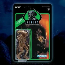 Collectibles Super7 Aliens The Alien Warrior (Stealth) ReAction Figure