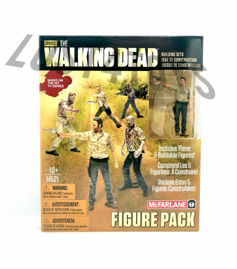 McFarlane The Walking Dead Builder Set Rick And Zombies Figure Pack