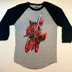 Men’s Deadpool 3/4 Sleeve T-Shirt Marvel Apparel