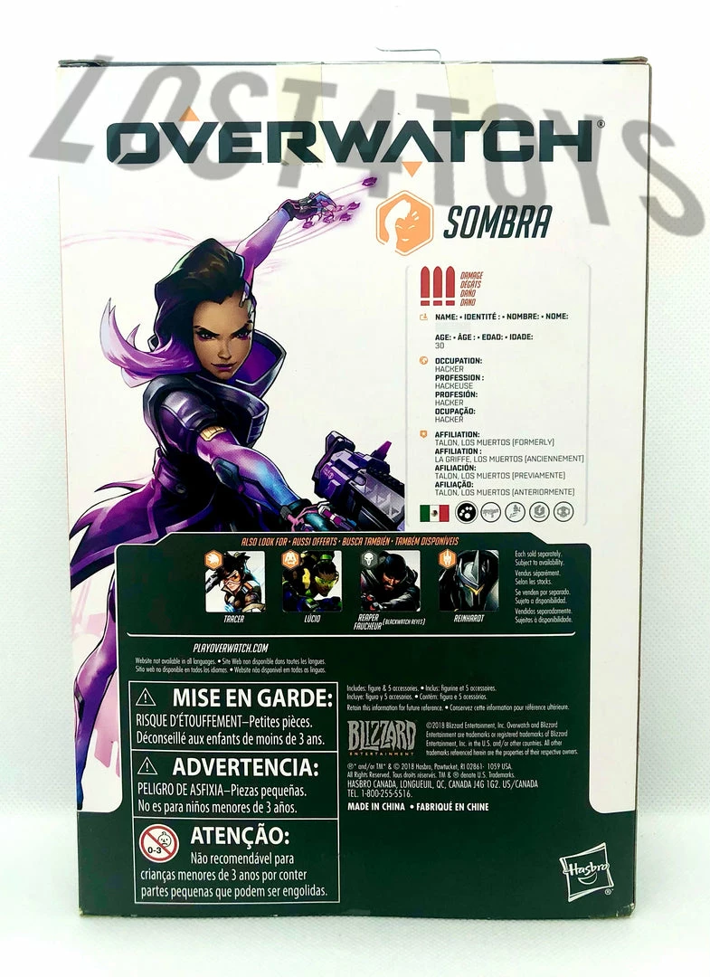 Hasbro Overwatch Ultimates Series Sombra Action Figure