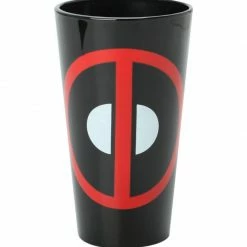 Deadpool Logo 16 Oz. Marvel Pint Glass Home & Office