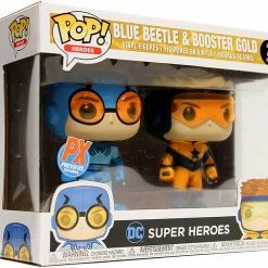 Funko Pop! DC Heroes: Booster Gold And Blue Beetle 2-Pack Previews Exclusive Vinyl Figure