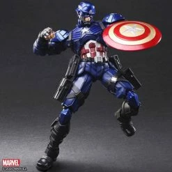 Square Enix Marvel Variant Bring Arts Captain America Deluxe Figure Collectibles