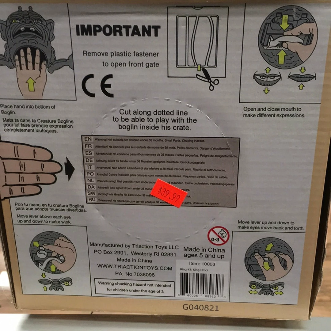 Tri Action Toys Boglins King Drool