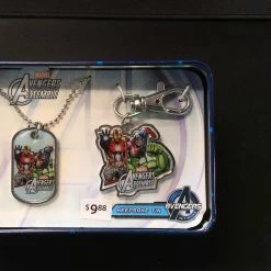Marvel Accessories Avengers Keychain/Dog Tag Set
