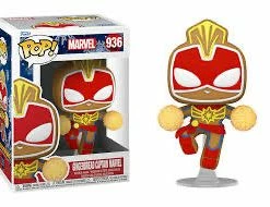 Funko! Funko POP! Gingerbread Captain Marvel Bobble-Head