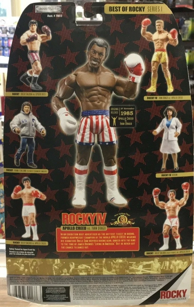 Rocky IV “Apollo Creed” Rocky Series 1 Jakks Pacific Toys & Action Figures