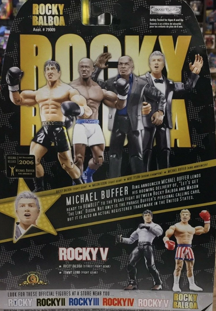 Toys & Action Figures Rocky Balboa “Michael Buffer” Rocky Collector Series Jakks Pacific