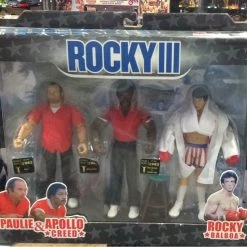 Rocky III “Paulie, Apollo Creed & Rocky Balboa” Jakks Pacific Toys & Action Figures