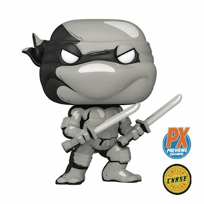 Funko POP! Michelangelo Vinyl Figure B/W Chase Px Exclusive Funko!