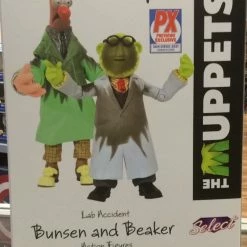 Diamond Select Disney Collection Muppets Benson And Beaker PX Exclusive SDCC Action Figure Set