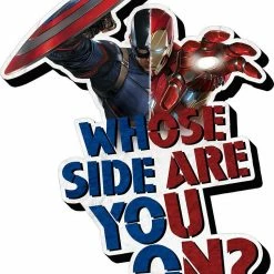 Marvel Home & Office Aquarius Captain America Civil War Whose Side Funky Chunky Magnet