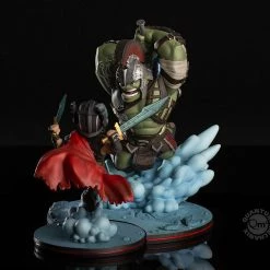 Quantum Mechanix Collectibles QMx Marvel Comics Thor Ragnarok Thor Norse Gladiator Gladiator Hulk Q-Fig Max Diorama Set